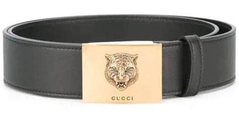 gucci feline buckle bengal print belt|Gucci .